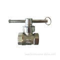 Brass magnetic lockable ball valves